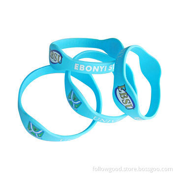 Irregularity Width Soft Silicone Wristbands, Custom Design, OEM Available